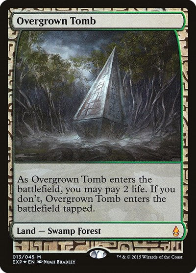 Overgrown Tomb (13) - Zendikar Expeditions (EXP) - FOIL
