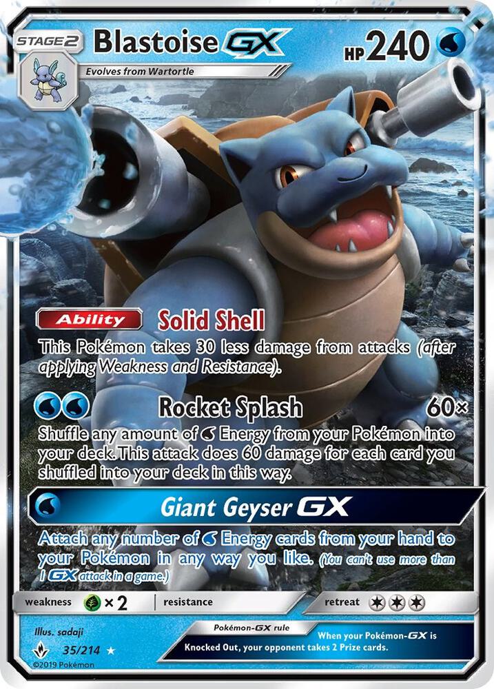 Blastoise GX - SM - Unbroken Bonds (SM10)