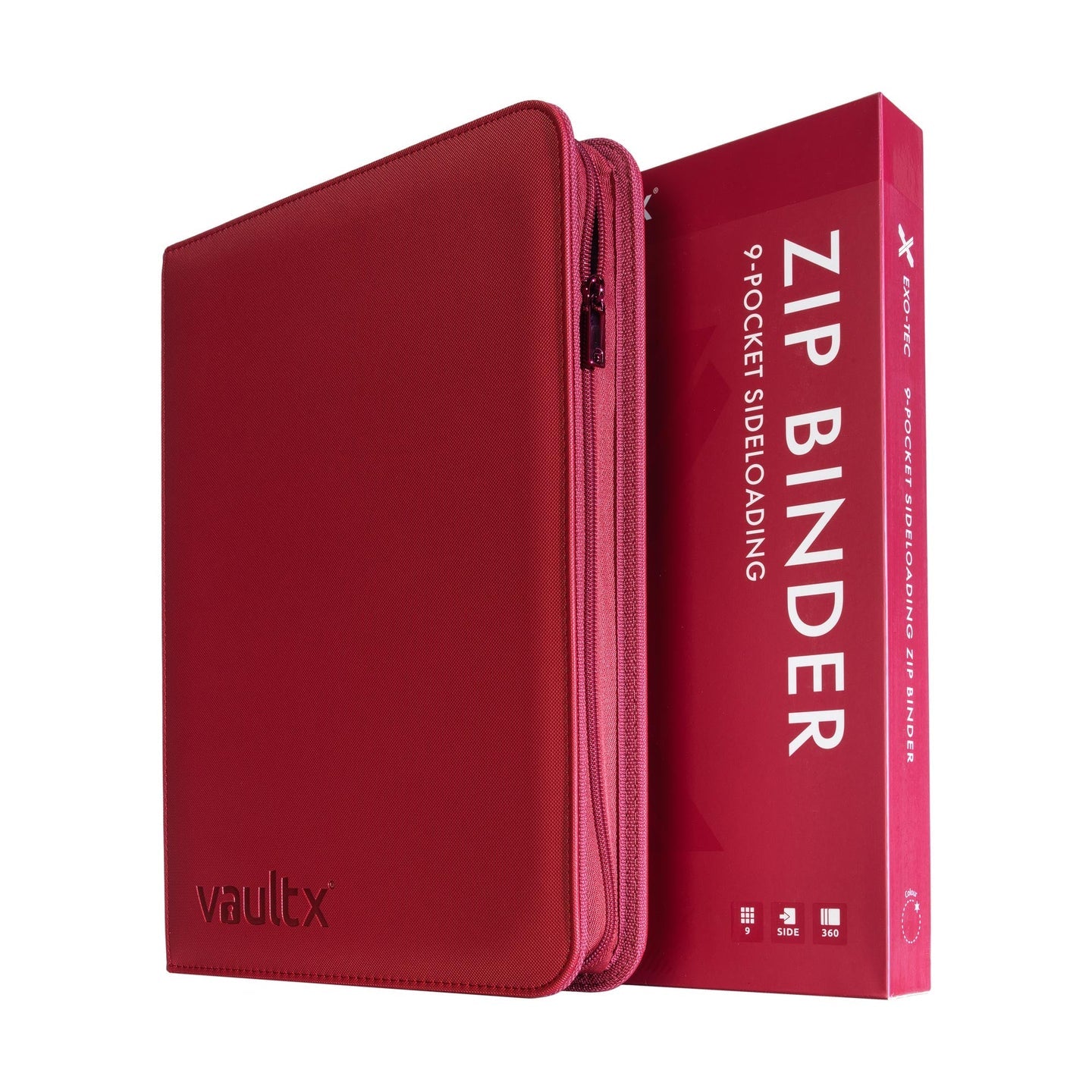 VaultX Exo-Tec® Zip Binder - 9 Pocket (various colors)