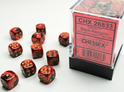 Chessex D6 Dice 16mm (12 Dice) (Various Colors)