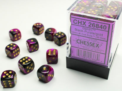 Chessex D6 Dice 16mm (12 Dice) (Various Colors)