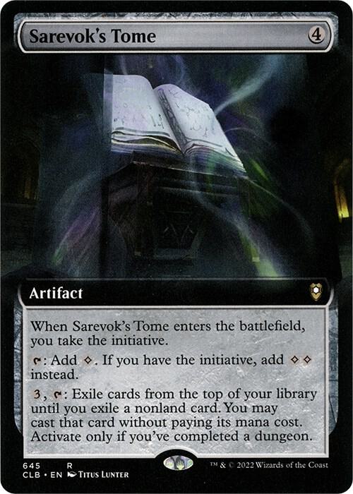 Sarevok's Tome (Extended Art) - Commander Legends: Battle for Baldur's Gate (CLB)
