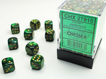 Chessex D6 Dice 16mm (12 Dice) (Various Colors)
