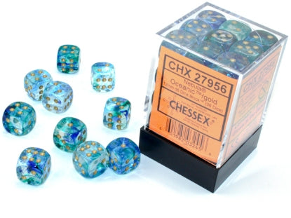 Chessex D6 Dice 16mm (12 Dice) (Various Colors)