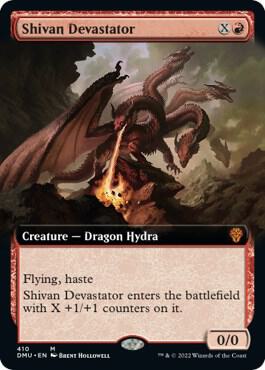 Shivan Devastator (Extended Art) - Dominaria United (DMU)
