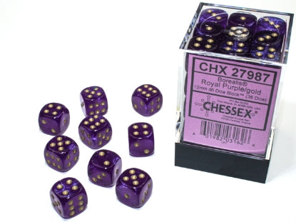Chessex D6 Dice 16mm (12 Dice) (Various Colors)