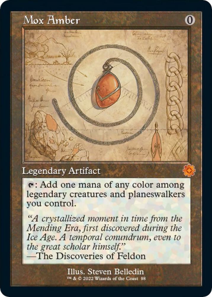 Mox Amber (Schematic) - The Brothers' War: Retro Frame Artifacts (BRR)