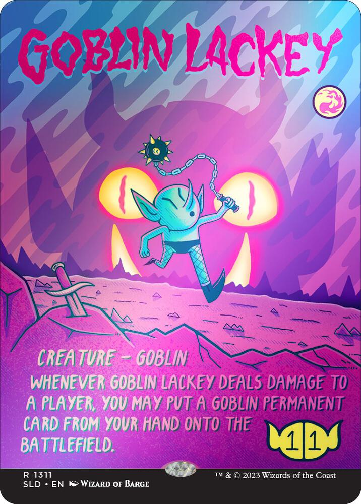 Goblin Lackey (1311) (Rainbow Foil) - Secret Lair Drop Series (SLD)