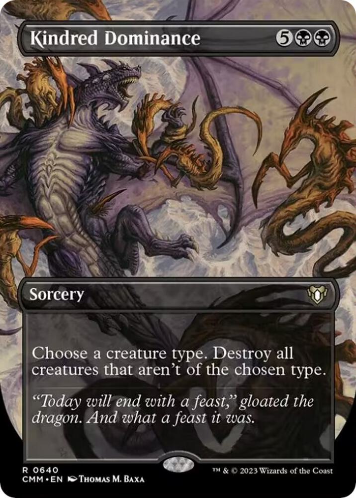 Kindred Dominance (Borderless) - Commander Masters (CMM)