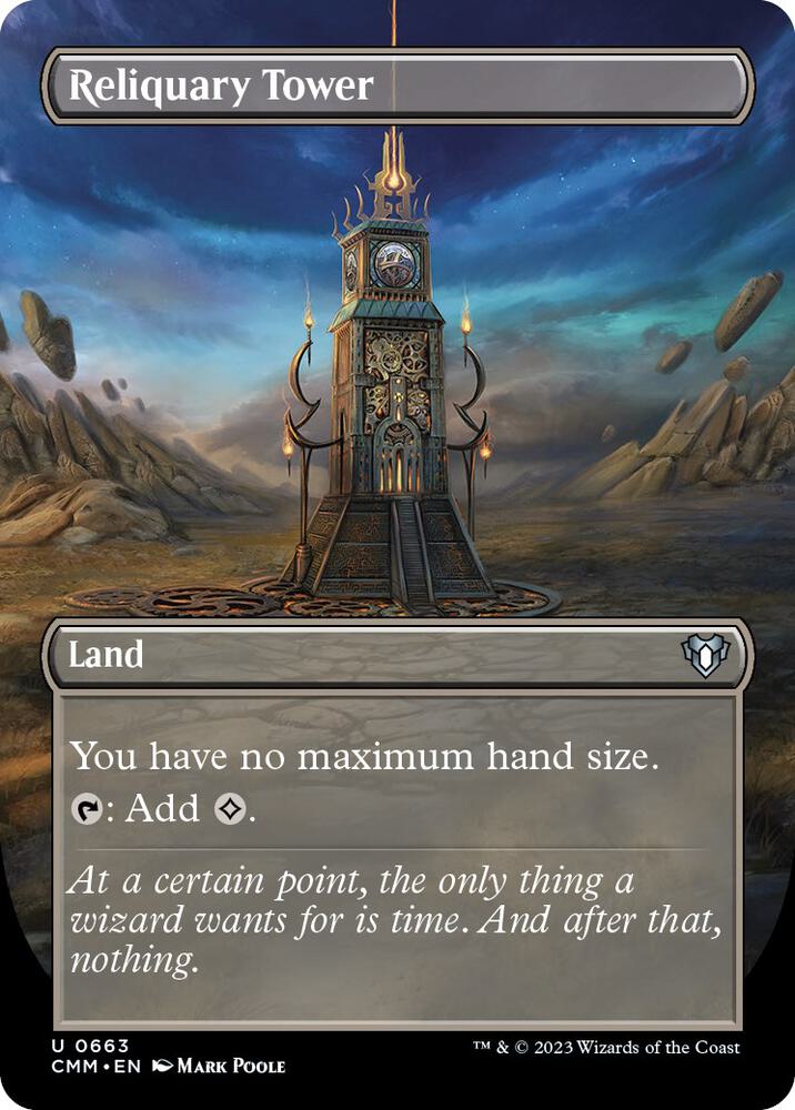 Reliquary Tower (Borderless) - Commander Masters (CMM)