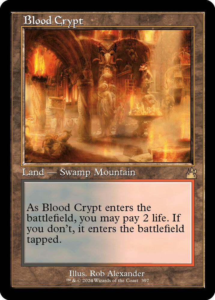 Blood Crypt (Retro Frame) - Ravnica Remastered (RVR)