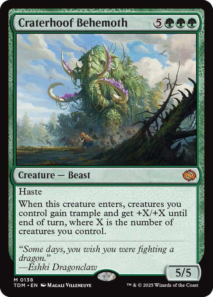 Craterhoof Behemoth - Tarkir: Dragonstorm (TDM)