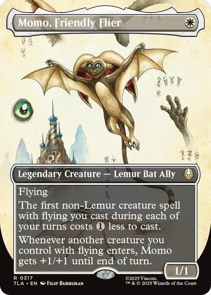 Momo, Friendly Flier (Borderless) - Avatar: The Last Airbender (TLA) - FOIL