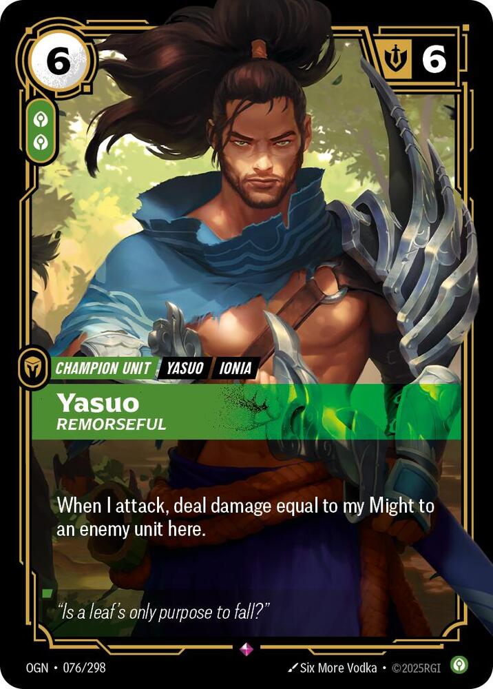 Yasuo - Remorseful - Origins (OGN)