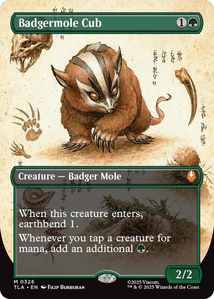 Badgermole Cub (Borderless) - Avatar: The Last Airbender (TLA) - FOIL