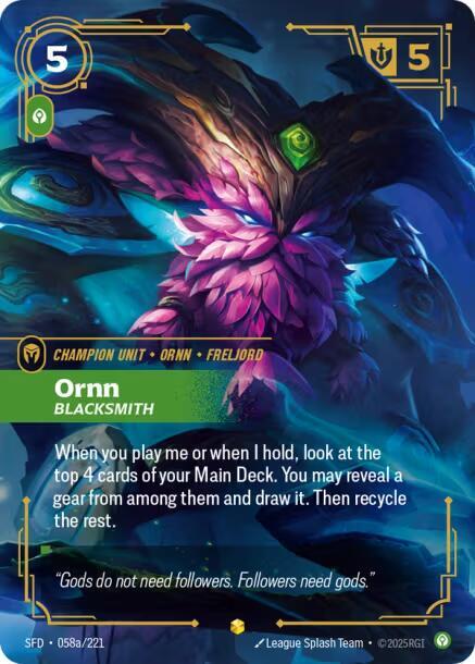 Ornn - Blacksmith (Alternate Art) - Spiritforged (SFD)