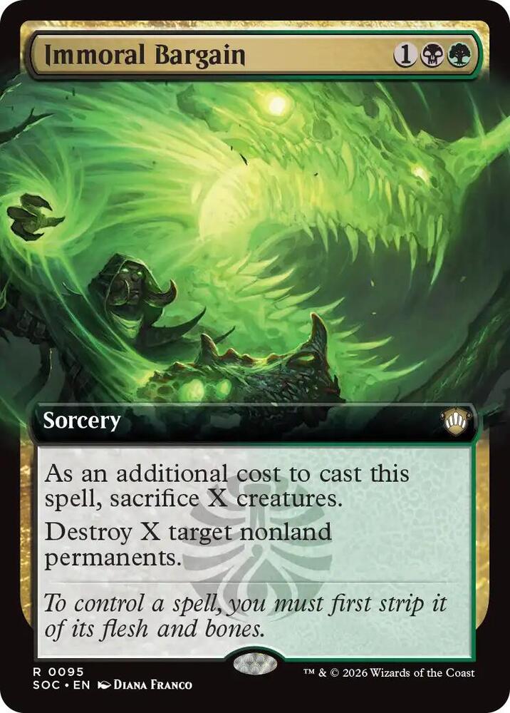 Immoral Bargain (Extended Art) - Commander: Secrets of Strixhaven (SOC)