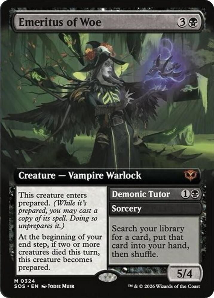 Emeritus of Woe (Extended Art) - Secrets of Strixhaven (SOS)