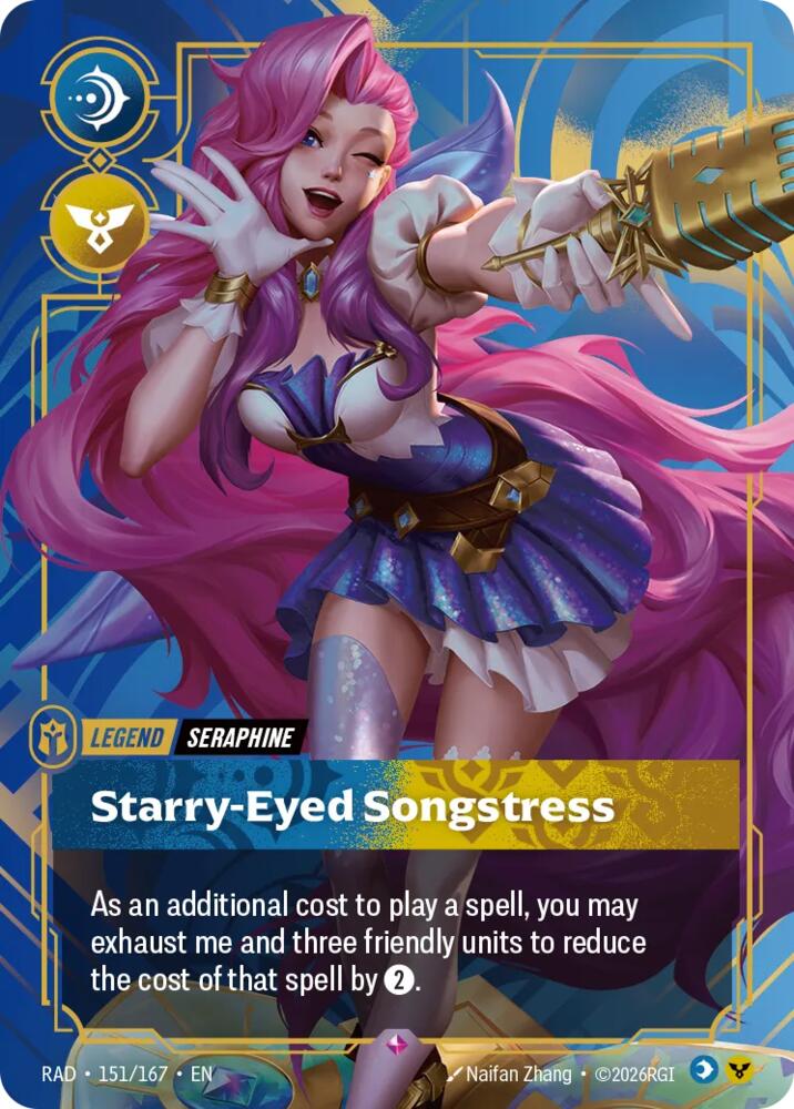 Seraphine, Starry-Eyed Songstress - 151/167 - Radiance (RAD)