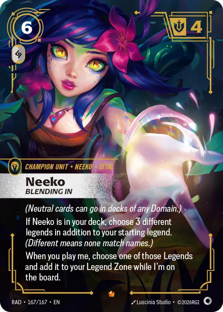 Neeko, Blending In - 167/167 - Radiance (RAD)