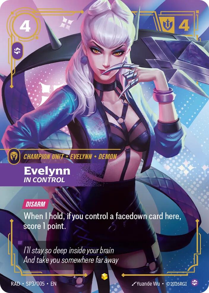 Evelynn, In Control (K/DA Special Art Card) - SP3/005 - Radiance (RAD)