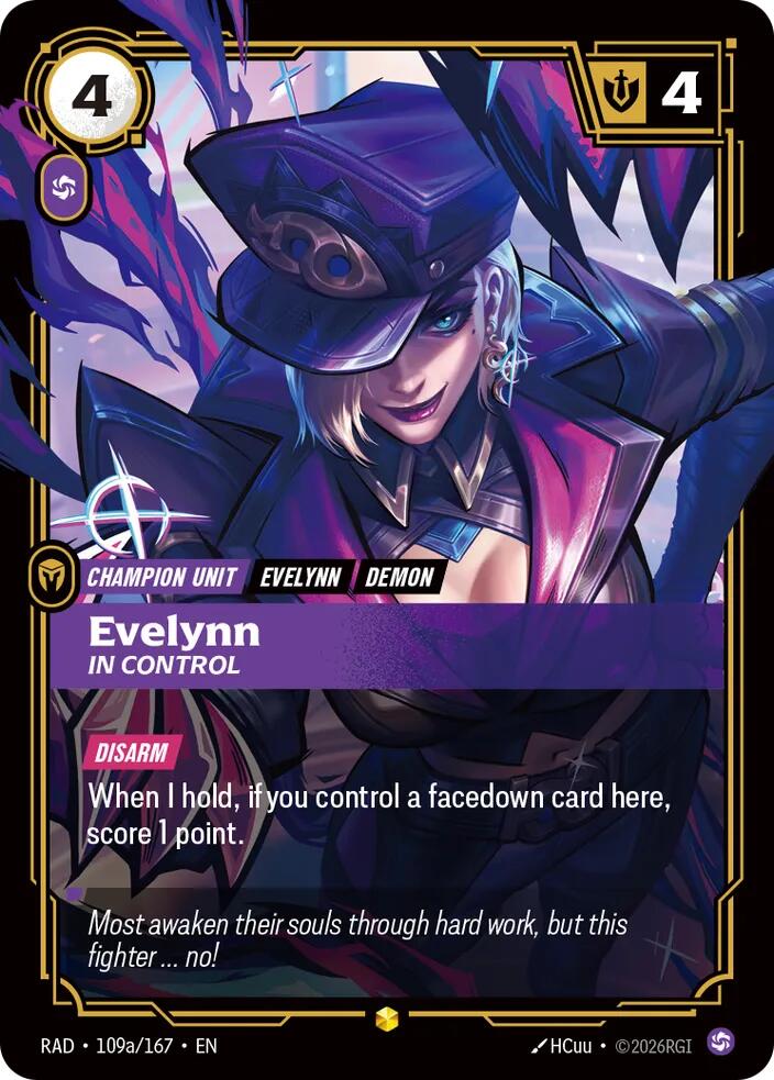 Evelynn, In Control (Alternate Art) - 109a/167 - Radiance (RAD)