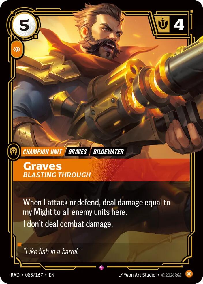 Graves, Blasting Through - 085/167 - Radiance (RAD)