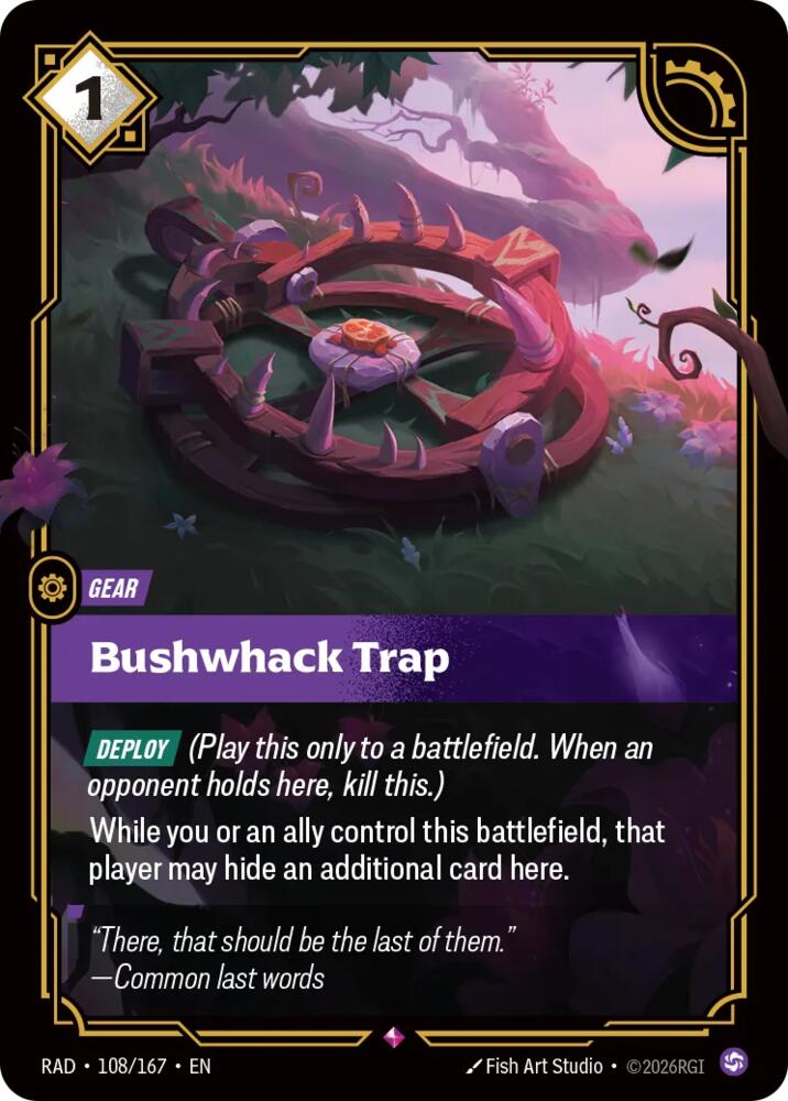 Bushwhack Trap - 108/167 - Radiance (RAD)