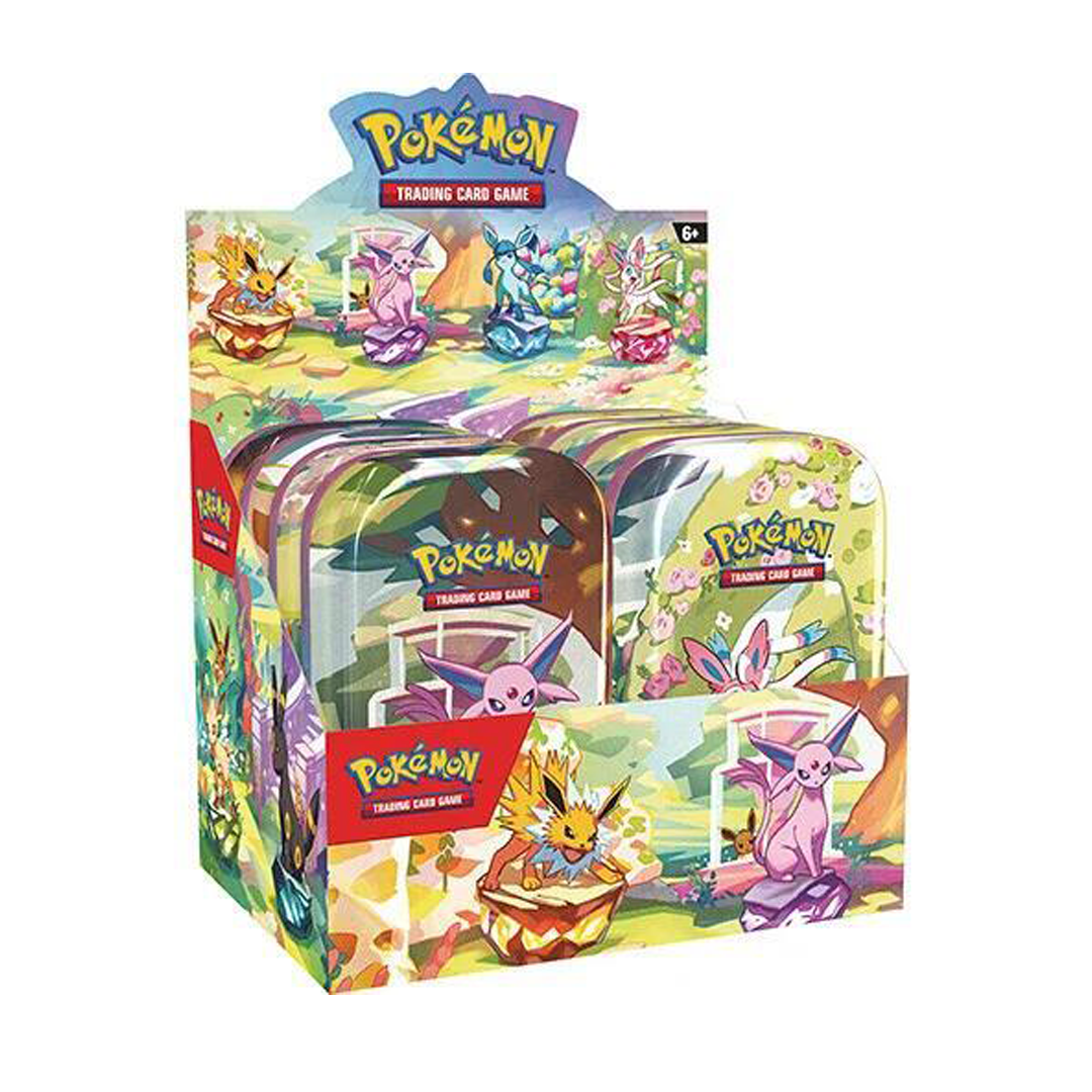 Prismatic Evolutions Mini Tin Display