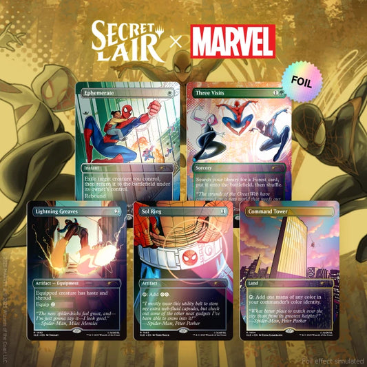 Secret Lair Drop: Secret Lair x Marvel's Spider-Man: Heroic Deeds - Rainbow Foil Edition - Secret Lair Drop Series (SLD)
