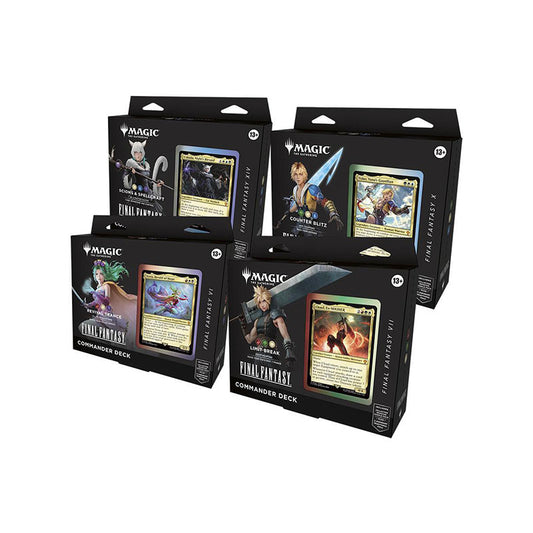 FINAL FANTASY Commander Deck Display - Set of Four