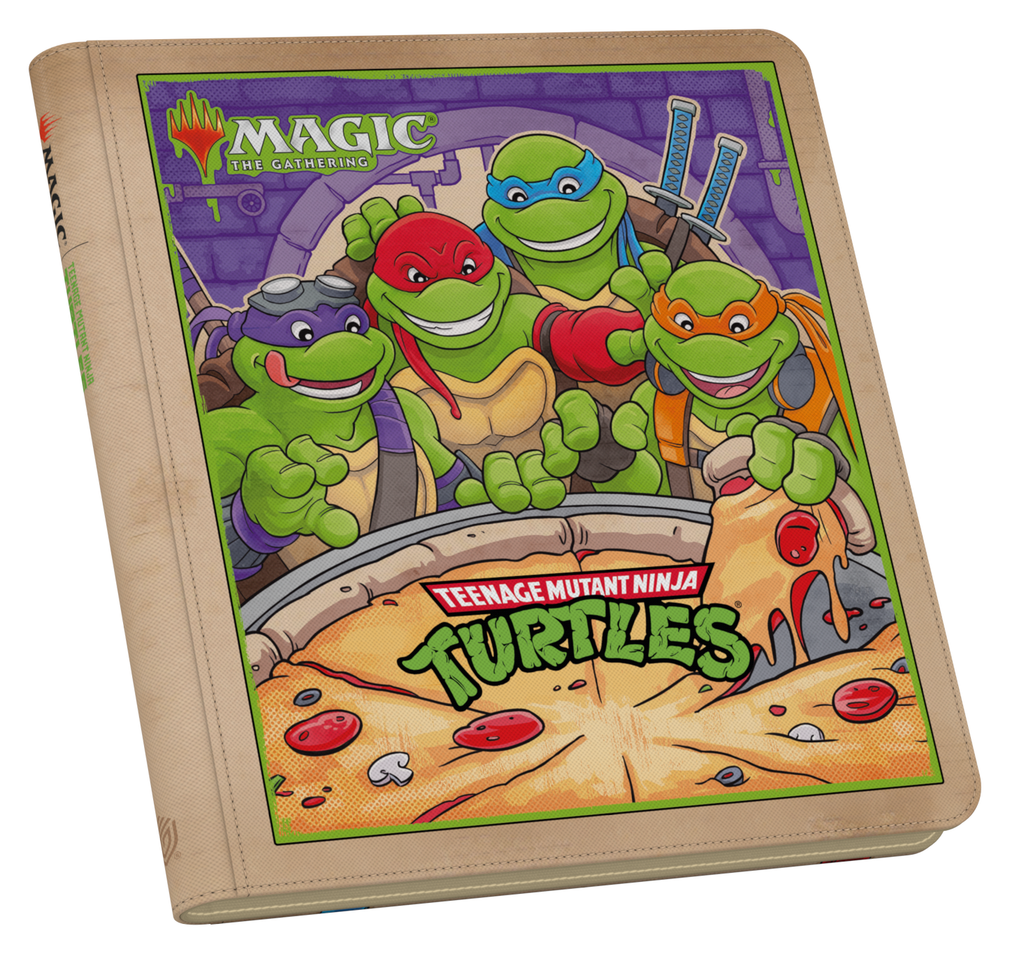 24-Pocket Zipfolio 480 MTG- Teenage Mutant Ninja Turtles- Pizza Box