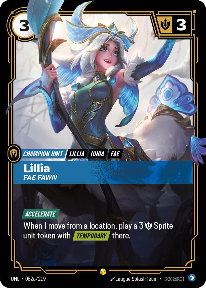 Lillia - Fae Fawn Alternate Art - UNL 082a/219