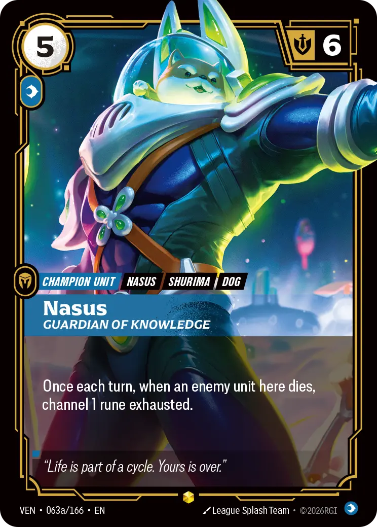 Nasus, Guardian of Knowledge (Alternate Art) - Vendetta (VEN)