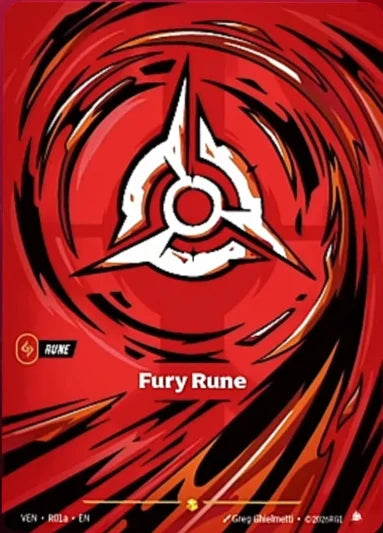 Fury Rune Alternate Art VEN-R01a