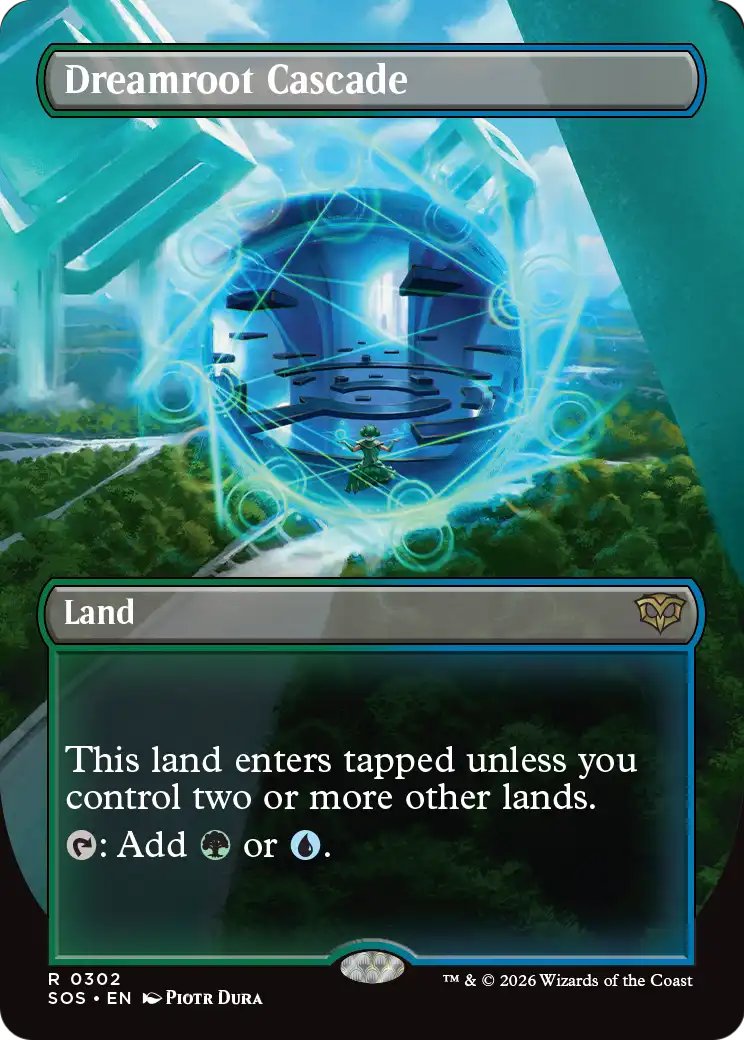 Dreamroot Cascade (Extended Art) - Secrets of Strixhaven (SOS) - FOIL