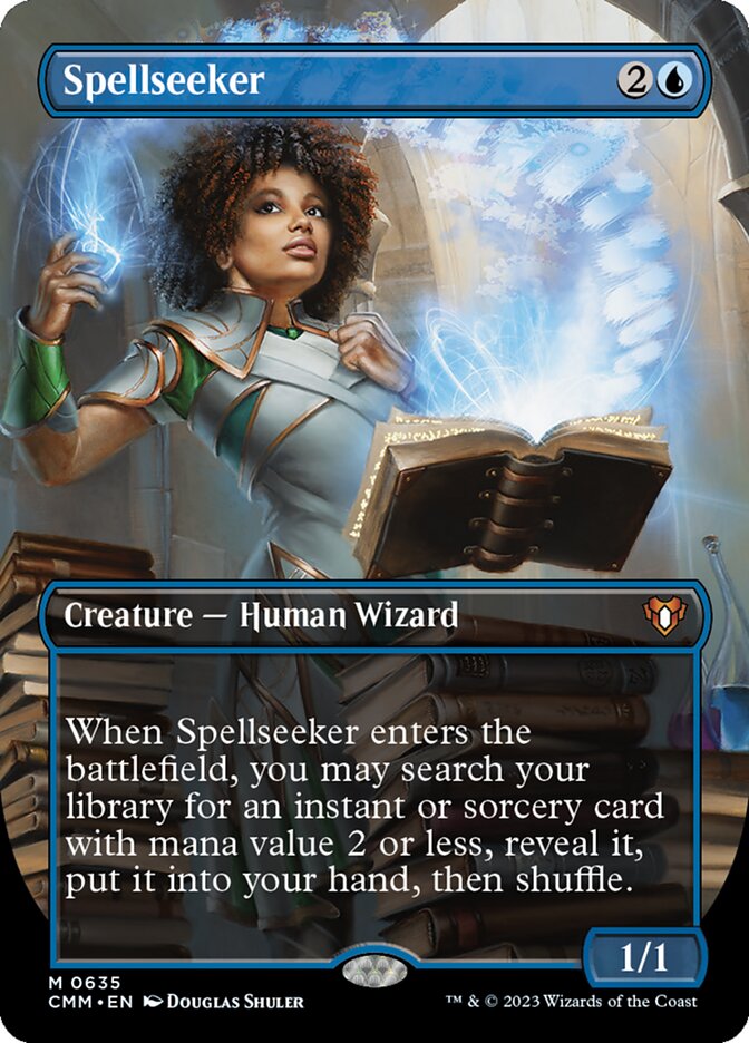 Spellseeker (Borderless) - Commander Masters (CMM) - FOIL