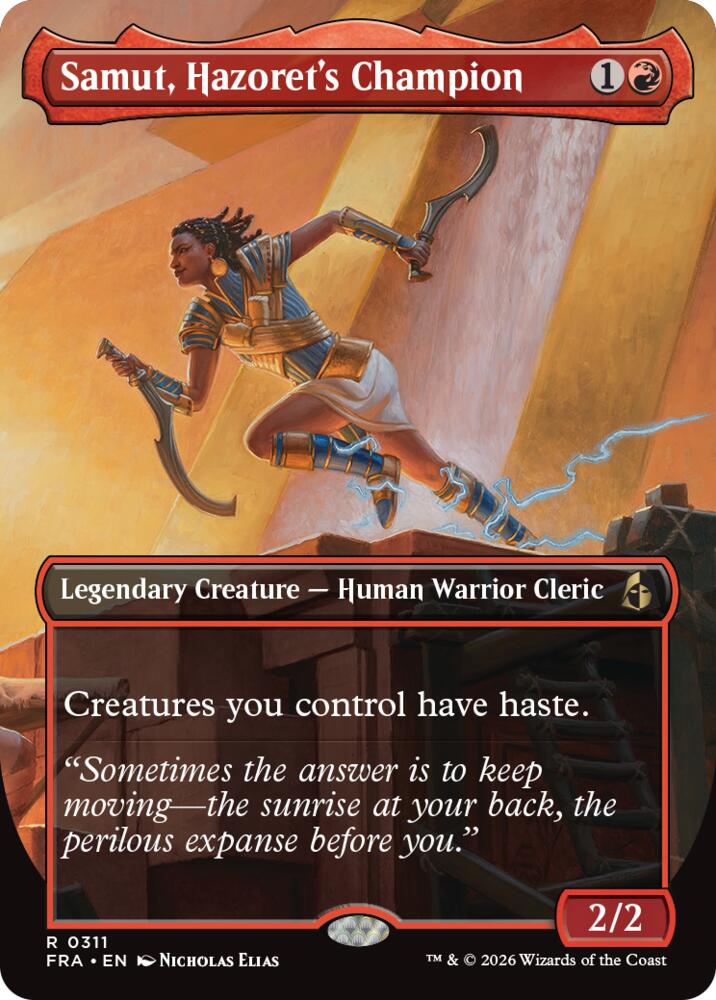 Samut, Hazoret's Champion (Borderless) - Reality Fracture (FRA) 311 - FOIL