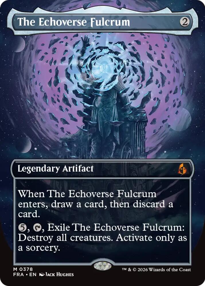 The Echoverse Fulcrum (Borderless) - Reality Fracture (FRA) 378 - FOIL