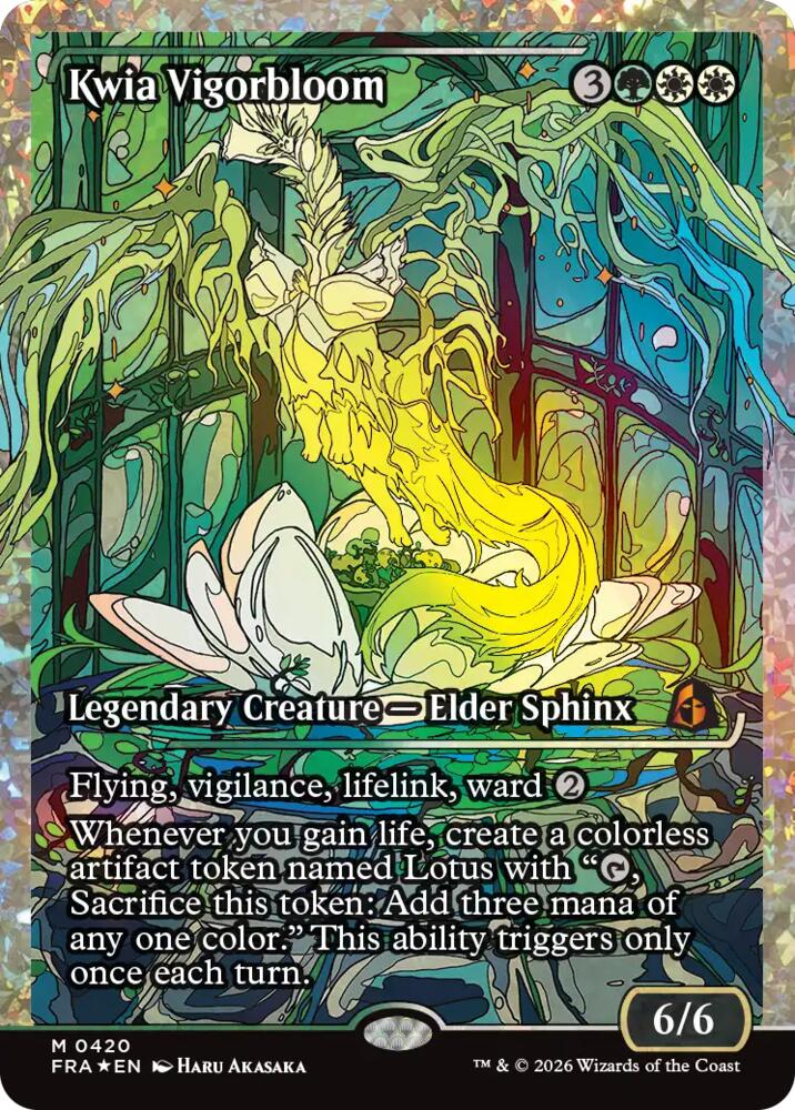 Kwia Vigorbloom (Showcase) (Fracture Foil) (0420) - Reality Fracture (FRA) - FOIL