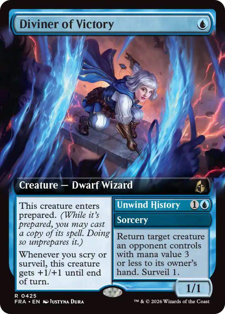 Diviner of Victory (Extended Art) - Reality Fracture (FRA) 425 - FOIL