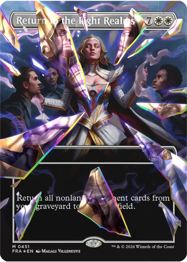 Return to the Light Realms (Borderless) (Facet Foil) (0451) - Reality Fracture (FRA) - FOIL