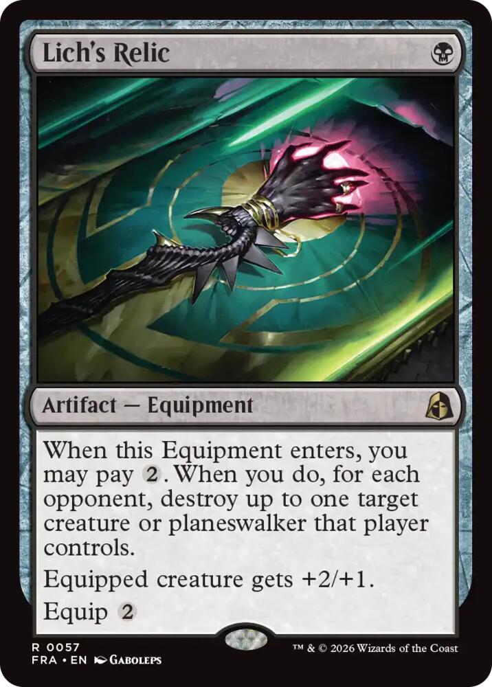 Lich's Relic - Reality Fracture (FRA) 57 - FOIL