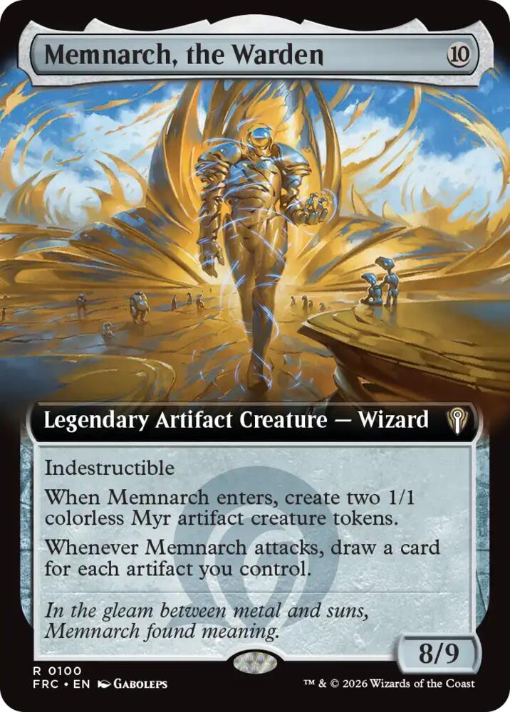 Memnarch, the Warden (Extended Art) - Commander: Reality Fracture (FRC) 100