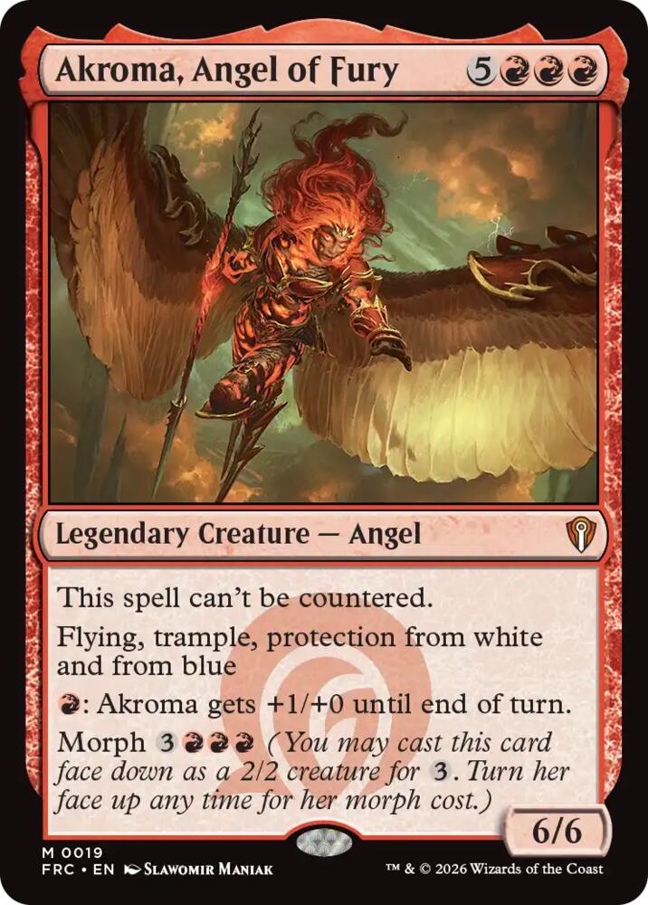 Akroma, Angel of Fury - Commander: Reality Fracture (FRC) 19