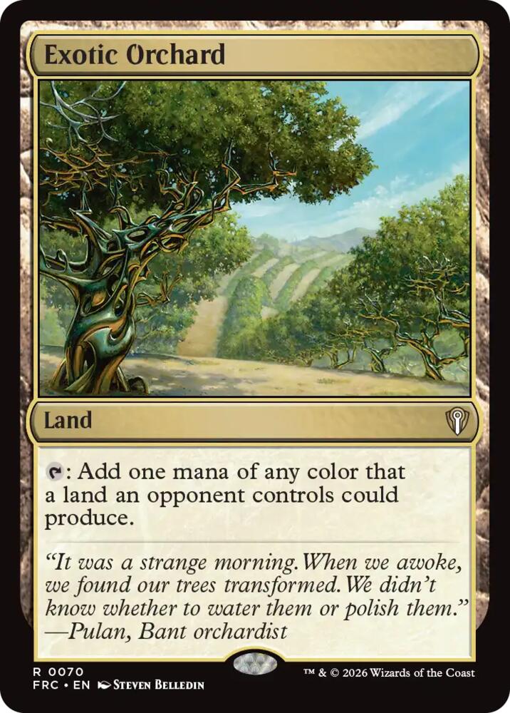Exotic Orchard - Commander: Reality Fracture (FRC) 70