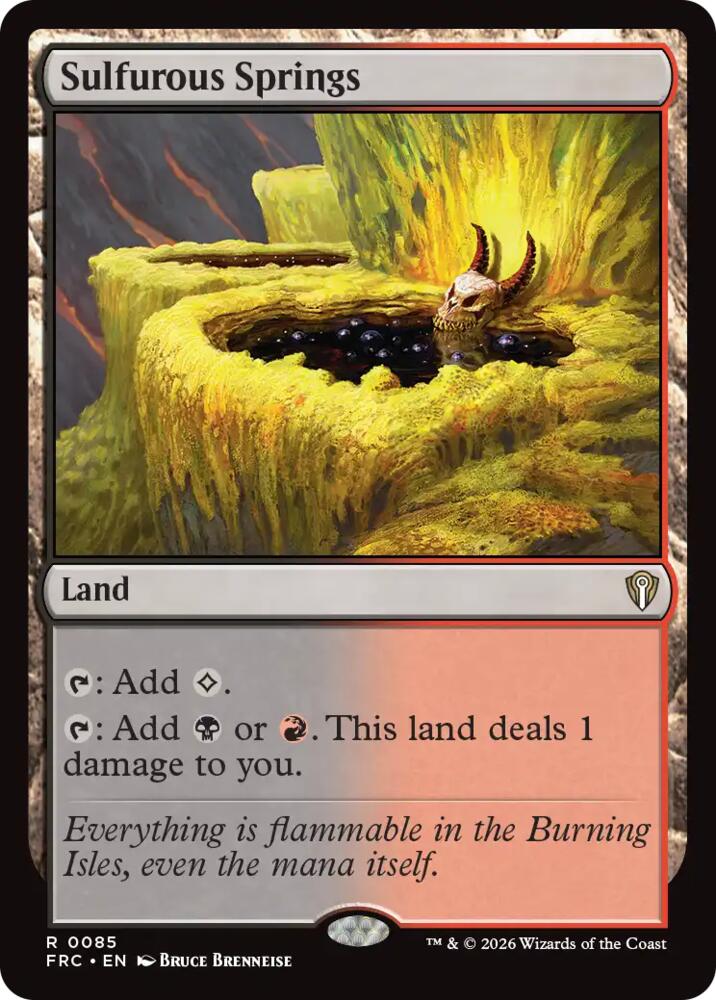 Sulfurous Springs - Commander: Reality Fracture (FRC) 85