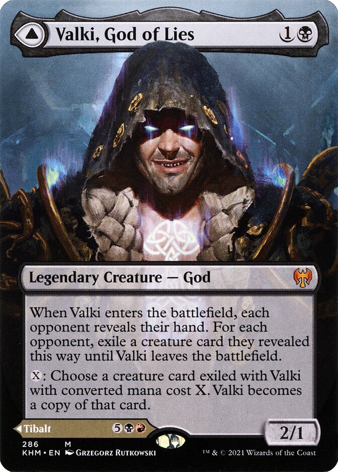 Valki, God of Lies (Borderless) - Kaldheim (KHM)