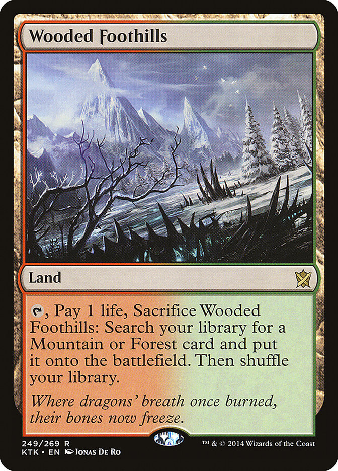 Wooded Foothills - Khans of Tarkir (KTK) - FOIL