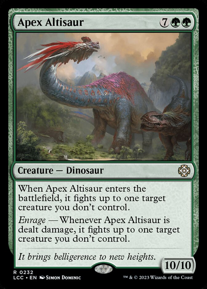 Apex Altisaur - Commander: The Lost Caverns of Ixalan (LCC)